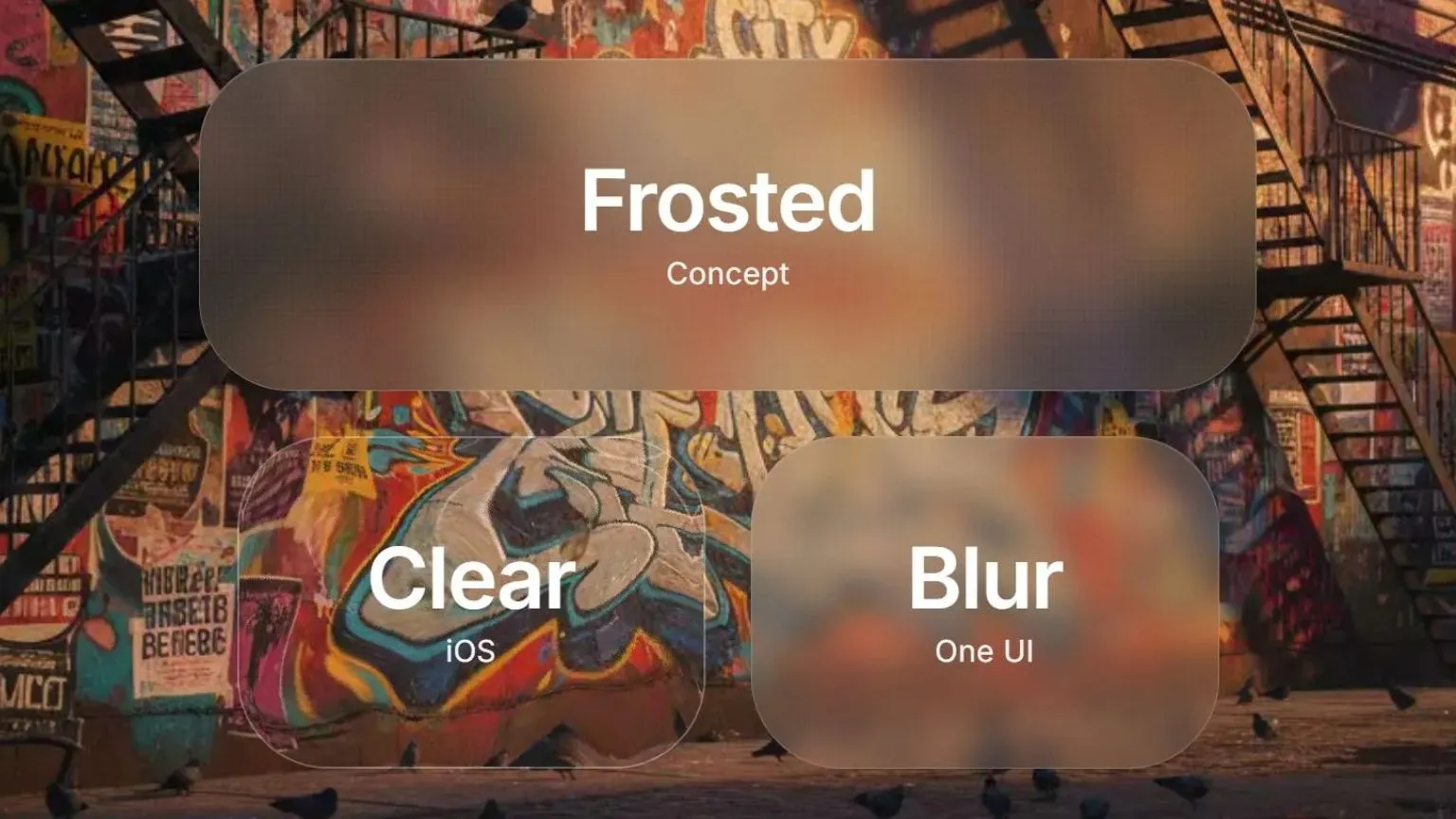 UI code for modern frost, clear and blur buttons