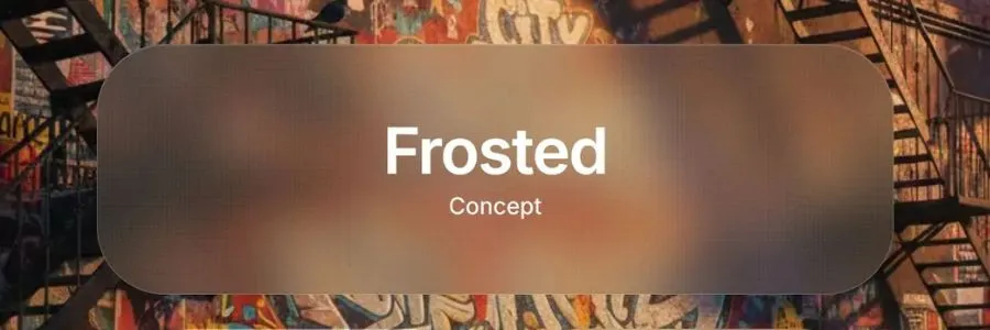 frosted button modern