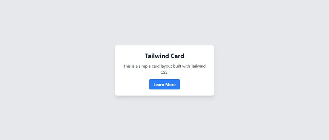 Tailwind Card Result